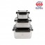 독일 GGS 스테인레스(304) 정사각 푸드 밀폐용기 3종세트(6PCS) (750ml+1,500ml+2,800ml)