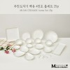 무안 도자기 골드샤인 백유 4인조 홈세트 25p