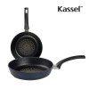 카셀 국내생산 블루 라이트 인덕션 (IH) 프라이팬 2종 C 세트(프라이팬24cm+ 궁중팬 24cm)