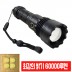 4x WhiteLaser LED 충전식 줌 서치 라이트 손전등 후레쉬 최강밝기 25C