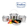 [프라젠] FraZen 프리미엄 쿡웨어 코펠 8P 세트 (9~10인용)