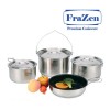 [프라젠] FraZen 프리미엄 쿡웨어 코펠 8P 세트 (7~8인용)