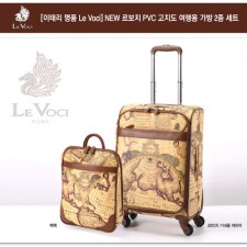 [이태리 명품 Le Voci] NEW 르보치 PVC 고지도 여행용 가방 2종 세트(4바퀴 채용-20인치)/기내용20인치,백팩