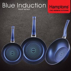 [Hamptons]독일햄튼 단조 다이아몬드 후라이팬3종 (20cm+28cm+28cm웍)