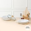 (백화점판매상품) 알루아트 IH 테라조 사각냄비 20cm x 스테이크팬 20cm 2종 세트