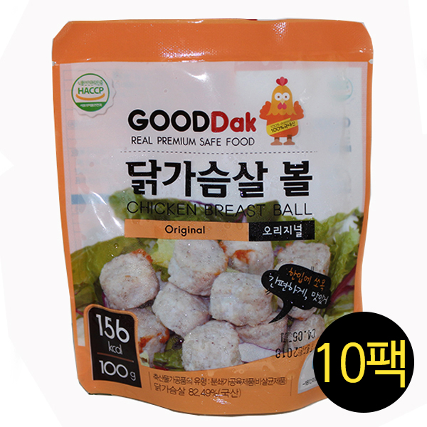 오리지널 닭가슴살볼 100gx10팩