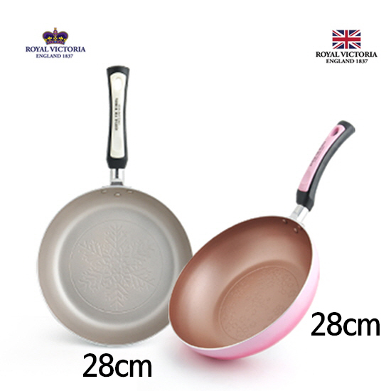 로얄 빅토리아 포시즌 IH 2종(프라이팬 28cm, 궁중팬 28cm)