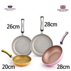 로얄 빅토리아 포시즌 IH 4종(프라이팬 20, 26, 28cm, 궁중팬 28cm)