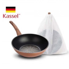 [Kassel ]카셀 티타늄코팅 실리콘  손잡이 궁중팬 28cm