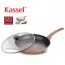 [Kassel ] 카셀 티타늄코팅  실리콘 손잡이 인덕션(IH) 후라이팬 28cm +유리뚜껑