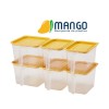[씨밀렉스]망고 12P 손잡이용기 1.0L-4EA+1.4L-2EA