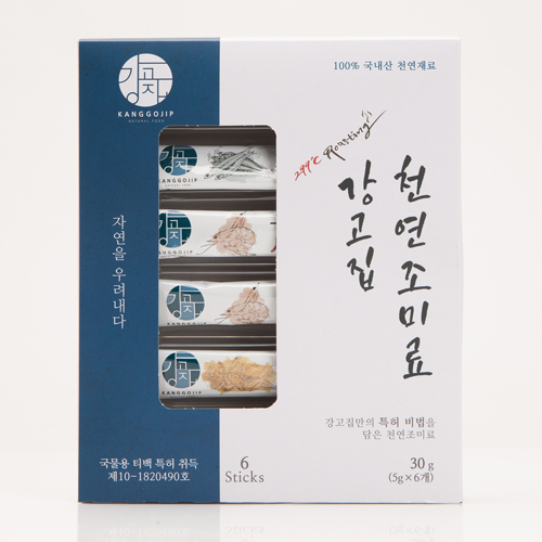 강고집 천연조미료 스틱세트 (맛내기가루스틱5g*2/멸치가루스틱5g*2/새우가루스틱5g*2)