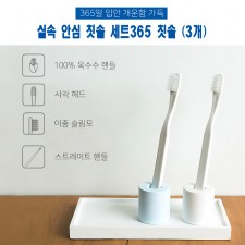 실속 안심 칫솔 세트/365 칫솔 (3개)