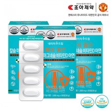 조아제약 뼈에 좋은 칼슘 마그네슘 비타민D 아연 1000mg*30캡슐*3박스