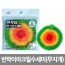 반짝이 아크릴 수세미(무지개) 5ea /8809105117499