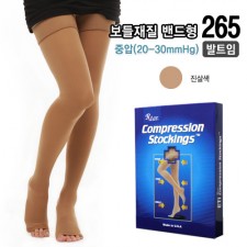 [도고265]도고 렉스타 압박스타킹 밴드형(실리콘-발막힘)반불투명 부들재질(20-30mmHg)