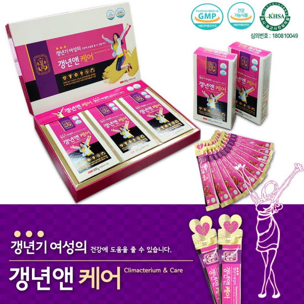 명기삼 갱년앤케어 10gx30개 여성전용 홍삼 석류 스틱