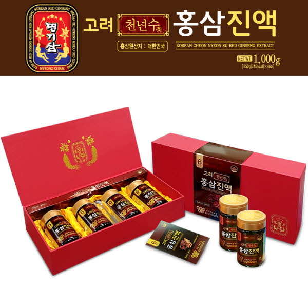 명기삼 고려천년수홍삼진액 250gx4병