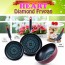[리빙아트] 하트 다이아몬드팬 3종 (후라이팬20Cm,28Cm,튀김팬24Cm), lhs-38803se