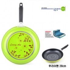 [리빙아트] 플라워 다이아몬드 후라이팬 28cm, lhs-C0 028-e