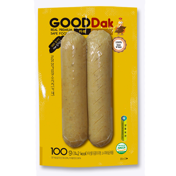 국산닭으로 만든 카레 닭가슴살소시지 100gx10팩