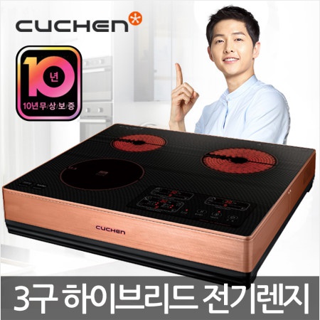 [쿠첸] 3구 하이브리드 전기레인지 CIR-E3101RGBE