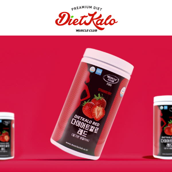 [머슬클럽] 다이어트 칼로 레드(600g) 딸기 / 쉐이컵 포함