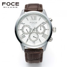 [FOCE]남성 가죽 손목시계 FM7502WR