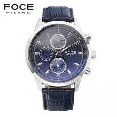 [FOCE]남성 가죽 손목시계 FM7504BU