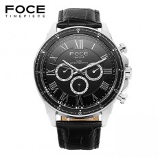 [FOCE]남성 가죽 손목시계 FM5208BK