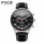 [FOCE]남성 가죽 손목시계 FM6302BK
