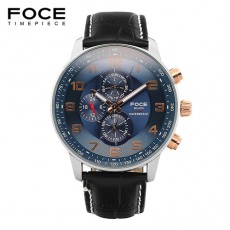 [FOCE]남성 가죽 손목시계 FM6302BU