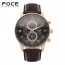[FOCE]남성 가죽 손목시계 FM6302BKG