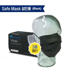 메디컴 성인용 마스크(50pcs) 블랙