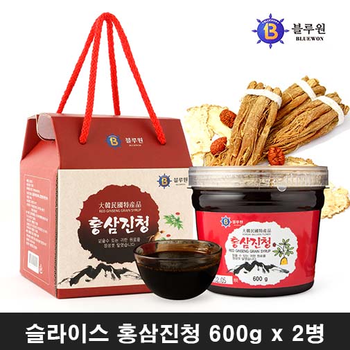 슬라이스 홍삼진청 600g * 2병