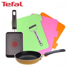 [테팔] 미니블리니스 에그팬 12cm+사각 에그팬 12*18cm+멀티필러+에코도마 3종 TFC-EP12S18MPCB3