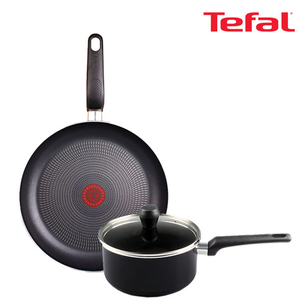 [테팔] 멕시칸 프라이팬 28cm+인비지아 냄비 편수 18cm TFC-MC8IVS8