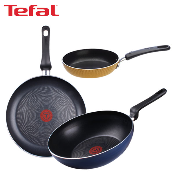 [테팔] 얼리 프라이팬 28cm+파워 블루 멀티팬 28cm+미니블리니스 에그팬 12cm TFC-EL8PBWEP12