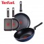 [테팔] 얼리 프라이팬 28cm+파워 블루 멀티팬 28cm+미니팬 18cm+사각 에그팬 12*18cm TFC-EL8PBWEP18S18
