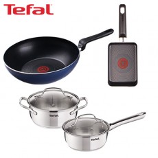 [테팔] 스텐 냄비 스페셜 2종세트+파워 블루 멀티팬 28cm+사각 에그팬 12*18cm TFC-LES6P8PBWEPS18