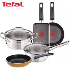 [테팔] 스텐 냄비 스페셜 2종세트+에그팬 12cm+미니팬 18cm+사각 에그팬 12*18cm TFC-LES6P8EP3SET