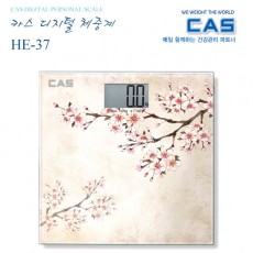 카스 실사프린팅 LCD 디스플레이 디지털 체중계 HE-37