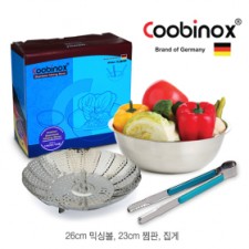 [쿠비녹스] 믹싱볼 찜판 찝게 3종세트(co-1114)