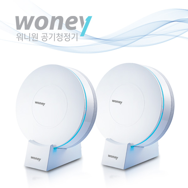 워니 공기청정기 2P(3~4평형) / 화이트