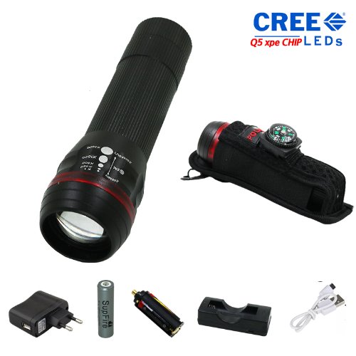 LED 충전식 손전등 후레쉬 X2000 연결홀더(1구충전기 ,아답터포함)
