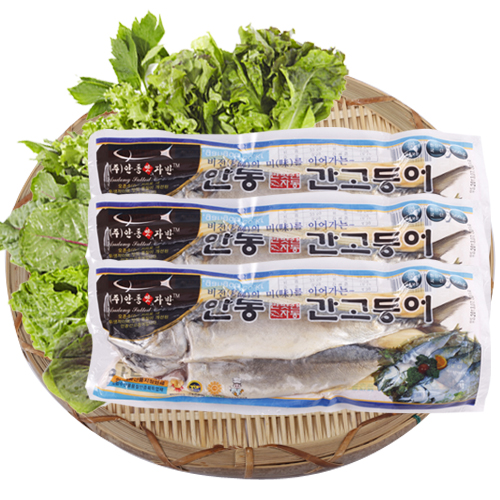 [안동맛자반]안동간고등어 아이반찬용 선물세트 안동간고등어 350g (3손 6마리)