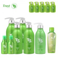 [TS샴푸]프리미엄TS샴푸500ml×4+프리미엄TS샴푸100ml×2+프리미엄TS컨디셔너500ml+TS실크케라틴헤어에센스170ml+프리미엄샴푸6ml×5