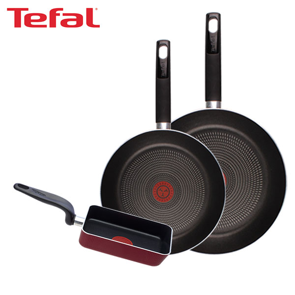 [테팔] 데코레이티브 시리즈 프라이팬 26cm+30cm+사각 에그팬 12X18cm TFC-DS630EPS18