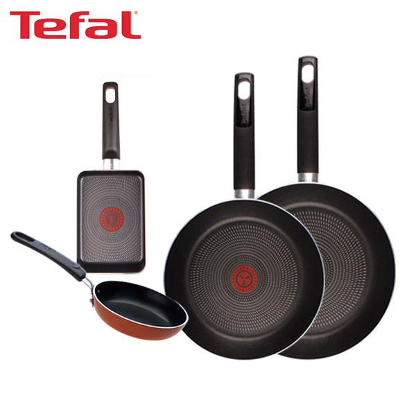 [테팔] 데코레이티브 시리즈 프라이팬 24cm+26cm+미니팬 12cm+사각 에그팬 12X18cm TFC-DS46EP12S18