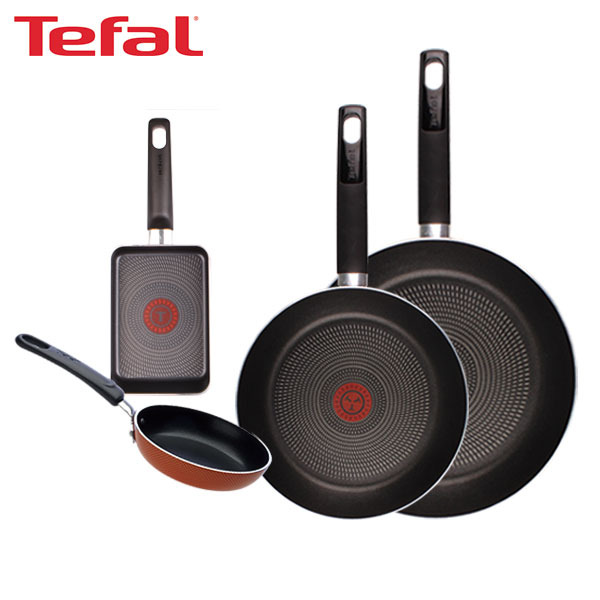 [테팔] 데코레이티브 시리즈 프라이팬 24cm+28cm+미니팬 12cm+사각 에그팬 12X18cm TFC-DS48EP12S18